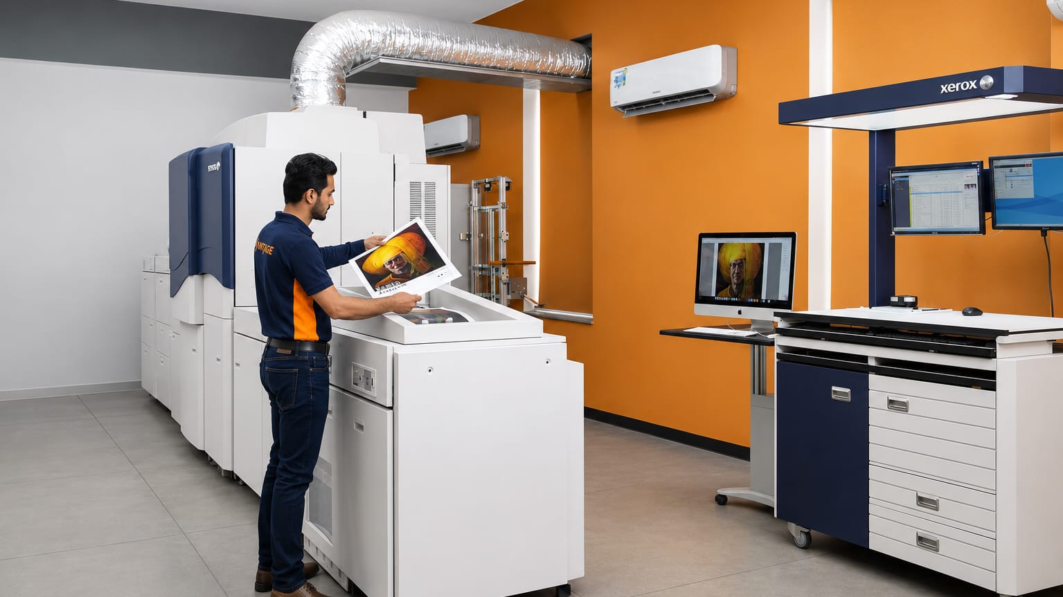 Digital press producing short-run print